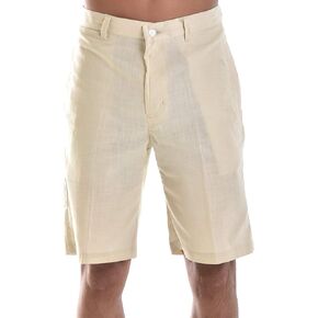Mens Cotton with Built in Flex Flat Front Short in (3) Colors - MCSH850