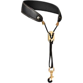 Miwayer Sax Neck Strap Professional Saxophone Harness Leather Padded Soft Neck Sling For Baritone Alto Tenor Soprano Baritone