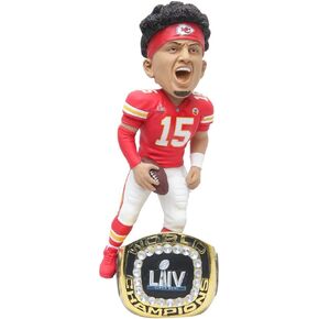 FOCO Patrick Mahomes (Kansas City Chiefs) Champ Ring Base NFL Exclusive Bobblehead
