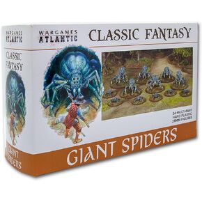 Death Fields/Classic Fantasy: Giant Spiders (24Multi Part Hard Plastic 28mm Figures)…