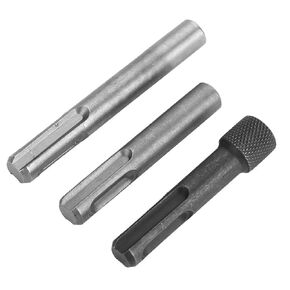 3PCS 1/4 Hex Shank Screwdriver Bit Socket Holder Adapter Converter Extension Set Steel for SDS Hammer Drill