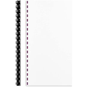 Staples 223958 Plastic Comb Binding Spines 1/2-Inch Diameter 90 Sh. Black 25/Pk