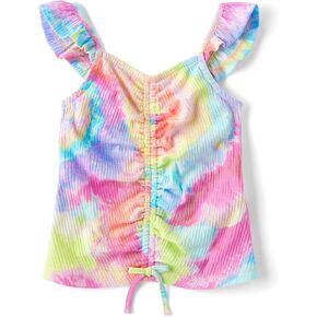The Children's Place Girls' Cinch Front Flutter Tee