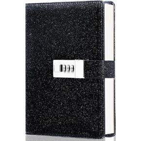 CAGIE Diary with Lock Refillable Lock Diary for Women Waterproof Locked Journal with 224 Pages, Pink Diary with Lock for Girls, 5.3x7.9 inches