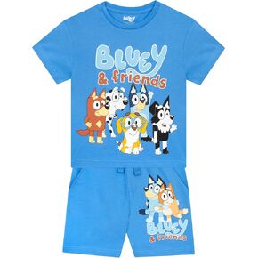 Bluey Outfit | Bingo Boys Clothing Sets | 2 Piece Set Boys' Shorts and T Shirt | Summer Outfits for Boys