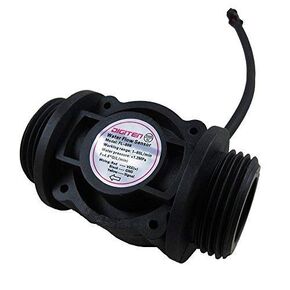 DIGITEN G1-1/2" G1.5" Water Flow Sensor, Food-Grade Hall Effect Sensor Flow Meter Flowmeter Control 5-150L/min - Arduino, Raspberry Pi, and Reverse Osmosis Filter Compatible