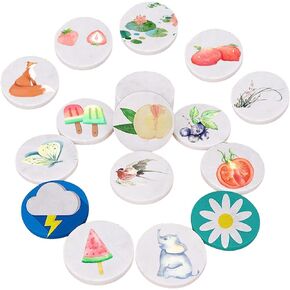 25 PCS Large Painting Rocks, 2 Inch Flat Rocks for Painting, DIY White Round Painting Rocks, Uniform in Shape and Size, Natural Smooth Rocks for Arts, Crafts, Decoration