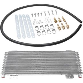 Low Pressure Drop Transmission Oil Cooler Kit - Replaces LPD4739, LPD 47391 - Universal - 40,000 GVW with Mounting Hardware - Great for Car, Trucks, Van, RV or Towing Applications - Advance Cooling