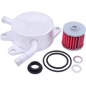 MOTOKU Transmission Oil Fluid Cooler and ATF Filter Set for Honda Accord 2003-2007 Acura TL 2004-2006 with O-rings