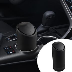 Mini Silicone Car Trash Can with Lid - Waterproof Leakproof Portable Garbage Container - Vehicle Rubbish Bin for Automotive, Home, Office, Kitchen, Bedroom
