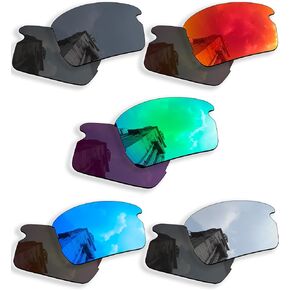 5 Pairs Anti-scratch Polarized Replacement Lenses for Oakley Flak 2.0 OO9295 Sunglasses