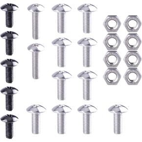 Mallofusa 25 Pieces Motorcycle Fender Bolt Screw Nut Mount Kit Hardware for Yamaha Banshee 350 YFZ350 1987-2006 ATV Bolts Guards Screws