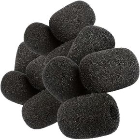 10Pcs Parrott B350 Foam Replacement for BlueParrott B450 B550 C400 S450 B250 B350 Headset Windscreen Mic Cover, Windscreens and Pop Filters, Microphones and Accessories (Black)