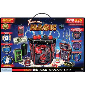 مجموعة Fantasma Deluxe Mesmerizing Magic Set مع أكثر من 375 خدعة (810 يورو) - مجموعة سحرية كبيرة الحجم للهواة للأولاد والبنات من عمر 7 سنوات فما فوق.