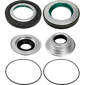 Front Axle Vaccum Knuckle Seal Kit with Hub O-Ring and Dust Seals Fit For Ford Super Duty F250 F350 F450 F550 Dana Super 60 2005-2014 Replace 2017426 2014835 54983