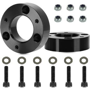Full Suspension Lift Kits 3" Front+2" Rear, Leveling Kit for Ford F150 2WD 4WD 2004-2020, Including 3inch Front Strut Spacers and 2inch Rear Lift Blocks with Extended U Bolts, 8pcs Set