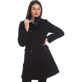 Fleet Street Ltd. Women's Wool Casmere Walker Jacket with Belt Detail