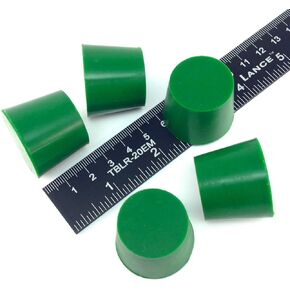 1.031" x 1.250" STP6 Silicone Rubber Plugs - 5 Pack - Tapered Stoppers For Powder Coating, Painting, Ceramic Coating, Sealing Holes - Non-Toxic, Flexible, Reusable