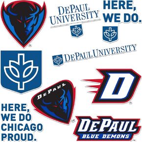 Desert Cactus DePaul University Sticker Vinyl Decal Laptop Water Bottle Car Scrapbook (Type A)