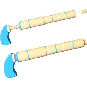 Wooden Toy Gun Boom Gun - 2pack Popular Safe and Fun Children's Substitute Pop Gun for Indoor and Outdoor Games, Perform Party, Exquisite Small Gift - Blue
