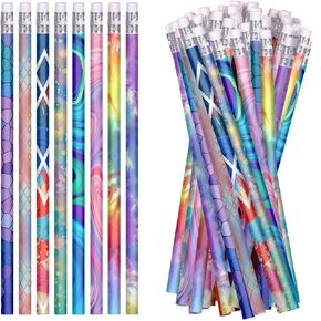 24 Pcs Wooden Pencils with Eraser Assorted Colorful Pencils Fun Pencils Assortment Novelty Pencils Cute Pencils, Awards & Incentives Pencils, Party Reward Pencils, 8 Style(24)