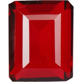 GEMHUB Red Topaz Emerald Shape 36.50 Carat Loose Gemstone For Jewelry Making