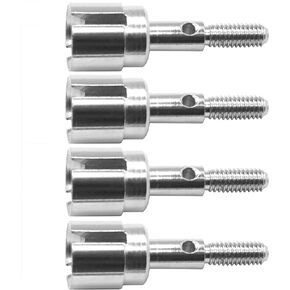 4Pack ShareGoo Metal Wheel Stub Axle Shafts Adapter Drive Axle Cup 02033 Compatible with HSP Redcat Racing Exceed 94123 94111 1/10 RC Car Buggy Truck