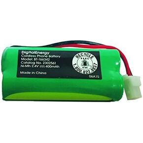 Digital Energy BT-166342 Cordless Phone Battery, 2.4 Volts, 400 mAh Capacity