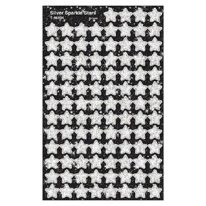 Trend Silver Sparkle Stars superShapes Stickers, Classroom Incentives, 400 Count