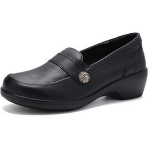UZB Orthopedic Loafers for Women Dress Shoes Low Heel Slip On Shoes Business Casual Work Office Dressy Shoes
