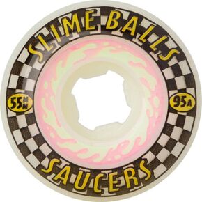 Skateboard Wheels 55mm Saucers 95A White