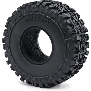 1Pcs 1.9 Inch RC Crawler Tires Rubber Mud Grappler Wheel Tires for Axial SCX10 Trx4m RC Car Upgrade