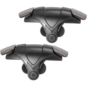 MECCANIXITY Gaming Trigger Mobile Game Controller 1 Pair Double Side Fire Keys Universal Silver for 4.7-6.5 Inch Cell Phone