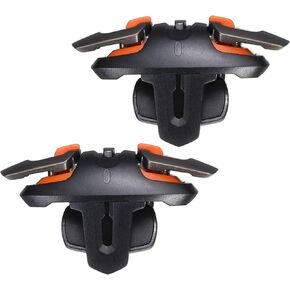 MECCANIXITY Gaming Trigger Mobile Game Controller 1 Pair Four-Finger Single Shot Fire Keys Universal Black for 4.7-6.5 Inch Cell Phone