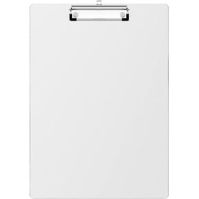 Hongri Aluminum Clipboard, Black Clip Board, Metal Construction Clipboards with Low Profile Metal Clip, 12.5 x 9 Inch Letter Size, Office Supply, Contractor Clipboard.(Black)