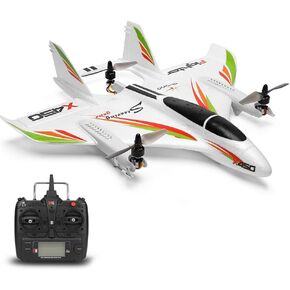 GoolRC WLtoys XK X450 RC Airplane, 2.4G 6CH RC Glider Fixed Wing Aircraft, 3 Flight Models Brushless RC Helicopters Vertical Takeoff Landing RTF for Adult
