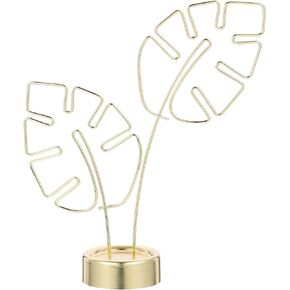 Monstera ملاحظة الديكور منضدية ديكور رقم الاسم عرض الذهب المعادن رسالة حزب القائمة شكل صور بطاقة ورقة للأشكال سطح المكتب اختيار كليب حامل بطاقات تسجيل المنزل