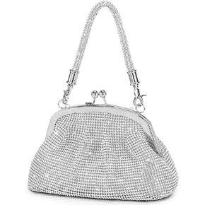 UBORSE 1920s Vintage Beaded Clutch Purse for Women Formal Wedding Evening Bag Sparkly Rhinestone Cocktail Party Handbag