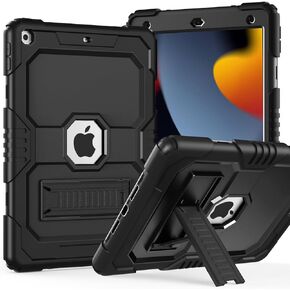 حافظة لجهاز ipad 9th/ 8th/ 7th Generation 10.2 بوصة (2021/2020/2019)، حافظة حماية متينة مقاومة للصدمات لجهاز iPad 10.2 حافظة مدمجة متعددة الزوايا (وردي + LP + وردي)