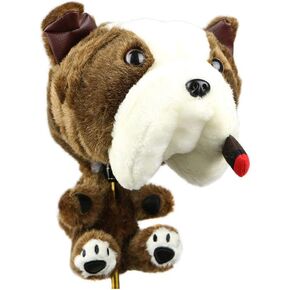 Golf Club Head Cover Funny Cartoon Golf Animal Wood Pole Set Suitable for 460 cc