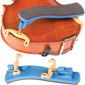 Kun Collapsible Mini Blue Shoulder Rest for 1/16-1/4 Violin