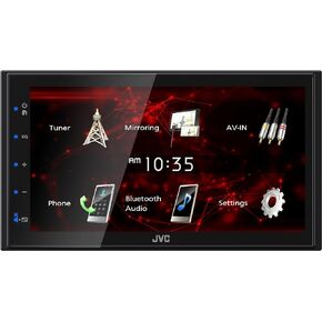JVC KW-M180BT Bluetooth Car Stereo Receiver with USB Port – 6.75" Touchscreen Display - AM/FM Radio - MP3 Player Double DIN – 13-Band EQ