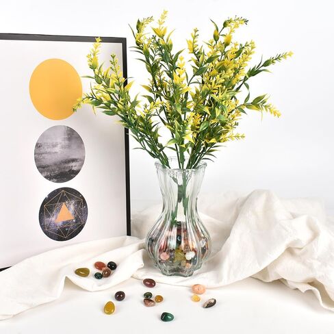 Colorful Agate Stones Mixed Natural Tumbled Stone 0.3"-0.5" Polished Pebble Beads for Vase Fillers, Landscape Decoration, Crystal Healing (24 Ounce) in Kuwait