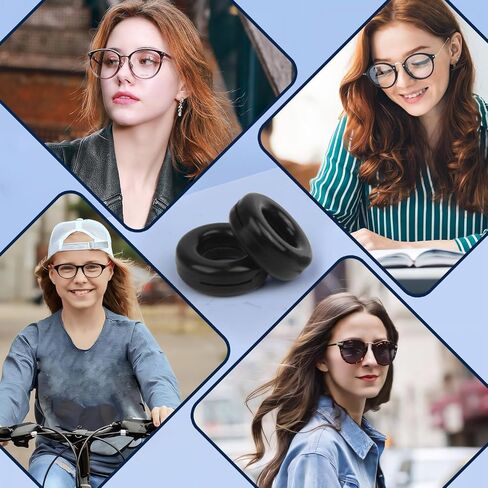 نظارات سيليكون للأذن، 32 قطعة من النظارات للأذن، نظارات سيليكون لمنع الانزلاق، نظارات للأذن مانعة للانزلاق من مقابض الأذن المنزلقة للنظارات (أسود، أبيض، أرجواني، أزرق) in Kuwait