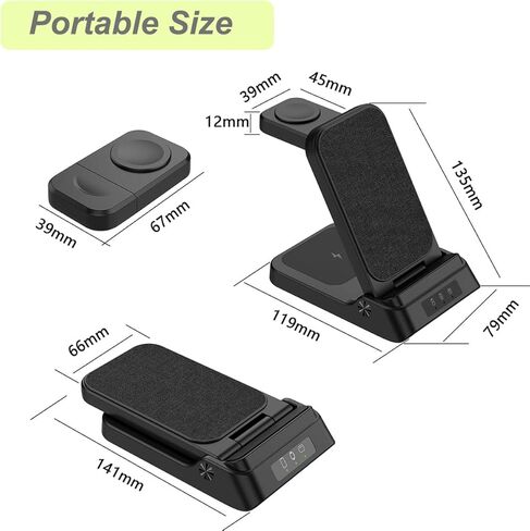 محطة شحن لاسلكية لـ Google، شاحن لاسلكي 3 في 1 لساعة Google Pixel، Pixel 8/7/6 (pro)/7a/5/4، Pixel Buds Pro أجهزة متعددة (ليست لـ Pixel Watch 2) in Kuwait