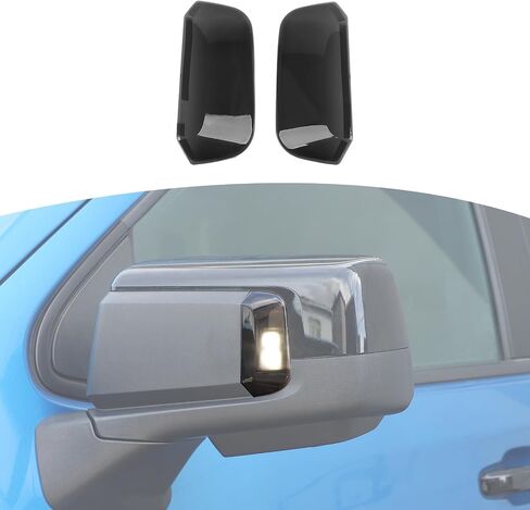 RT-TCZ for Silverado Side Mirror Turn Signal Light Cover for Chevy Silverado GMC Sierra 2019-2023 Smoked Black Exterior Accessories 2pcs in Saudi Arabia