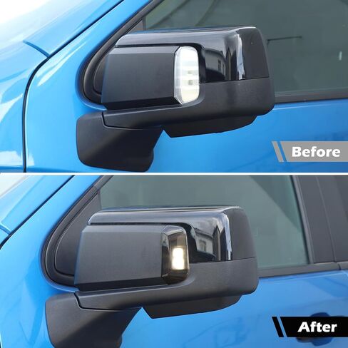 RT-TCZ for Silverado Side Mirror Turn Signal Light Cover for Chevy Silverado GMC Sierra 2019-2023 Smoked Black Exterior Accessories 2pcs in Saudi Arabia
