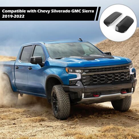 RT-TCZ for Silverado Side Mirror Turn Signal Light Cover for Chevy Silverado GMC Sierra 2019-2023 Smoked Black Exterior Accessories 2pcs in Saudi Arabia