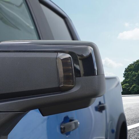 RT-TCZ for Silverado Side Mirror Turn Signal Light Cover for Chevy Silverado GMC Sierra 2019-2023 Smoked Black Exterior Accessories 2pcs in Saudi Arabia