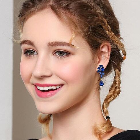 Rhinestone Earrings for Women Bridal Wedding Earrings Crystal Earrings for Brides Sparkly Drop Earrings Party Prom Wedding Guest Dresses for Women in Kuwait